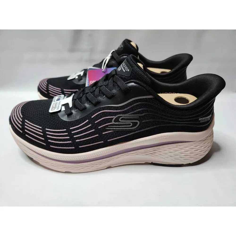 SKECHERS Swift‑Fit Hands Free Sneakers Women's 10 Black Purple - Picture 5 of 12